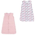thumbnail image 1 of Hudson Baby Boy and Girl Jersey Cotton Sleeping Bag 2 Pack, Gold Hearts and Butterflies, 6-12 Months, 1 of 1
