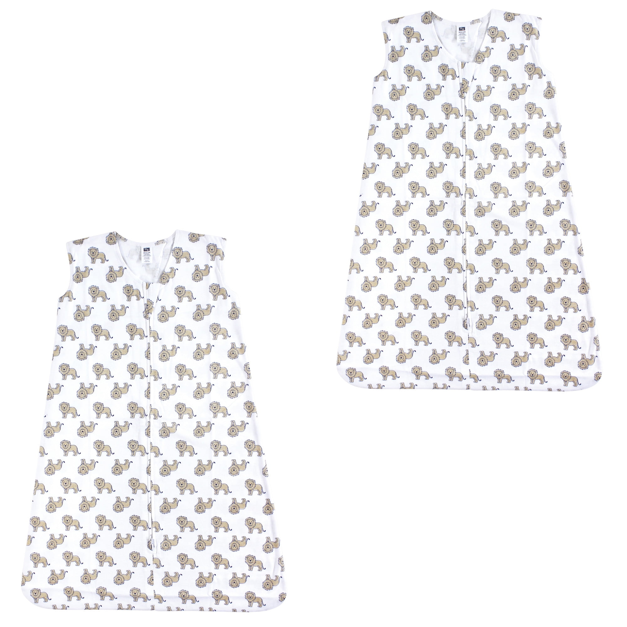 Hudson Baby Boy and Girl Jersey Cotton Sleeping Bag 2 Pack, Lions, 18-24 Months