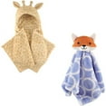 thumbnail image 1 of Hudson Baby Boys' Hooded Blanket & Security Blanket (Choose Your Color), 1 of 1