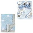 thumbnail image 1 of Hudson Baby Boys' Plush Blanket, 2-Pack, Choose Your Color, 1 of 1