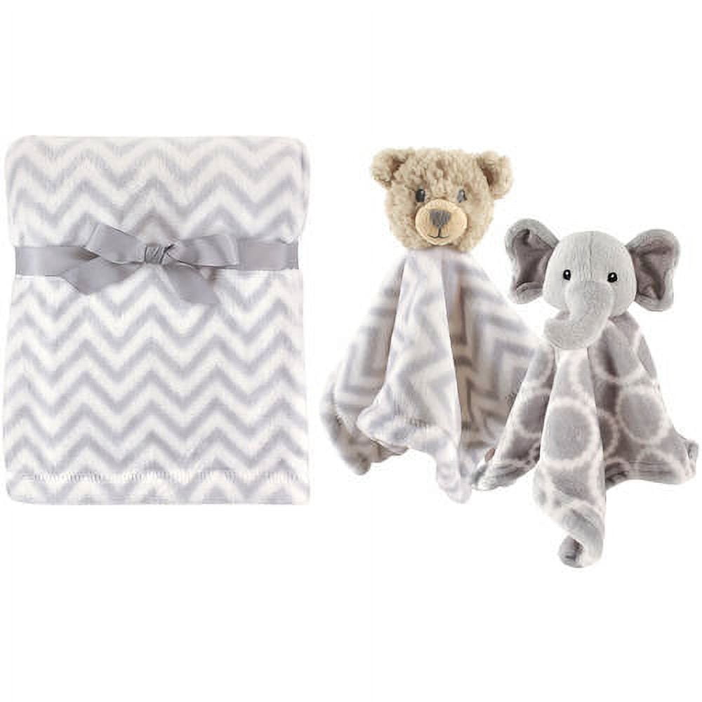 Hudson Baby Boys' Plush Blanket with Security Blankets, 2-Pack, Choose ...