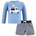 thumbnail image 1 of Hudson Baby Boys Swim Rashguard Set, Ice Cream Truck, 18-24 Months, 1 of 4
