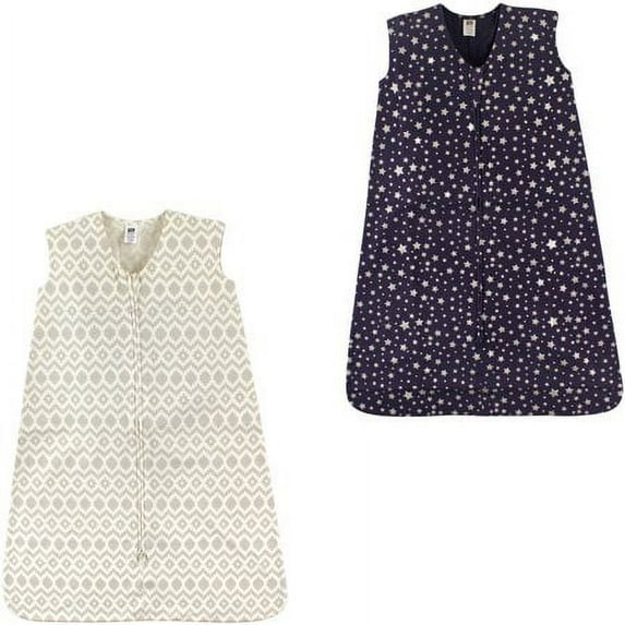 Hudson Baby Boys' Wearable Jersey Cotton Sleeping Bag, 2-Pack, Choose Your Color and Size