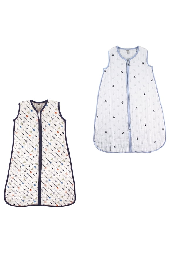 Boys' Wearable Muslin Sleeping Bag, 2-Pack, Choose Your Color and Size
