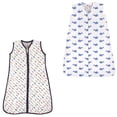 thumbnail image 1 of Hudson Baby Boys' Wearable Muslin and Jersey Cotton Sleeping Bag, 2-Pack, Choose Your Color and Size, 1 of 1