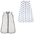 thumbnail image 1 of Hudson Baby Boys' Wearable Muslin and Jersey Cotton Sleeping Bag, 2-Pack, Choose Your Color and Size, 1 of 1