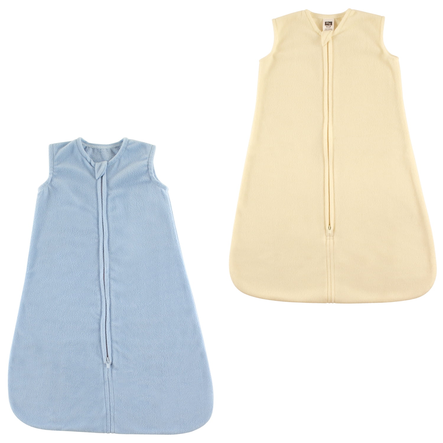 Hudson Baby Boys' and Girls' Grow with Me Wearable Fleece Sleeping Bag, 2-Pack (Choose Your Color & Size)