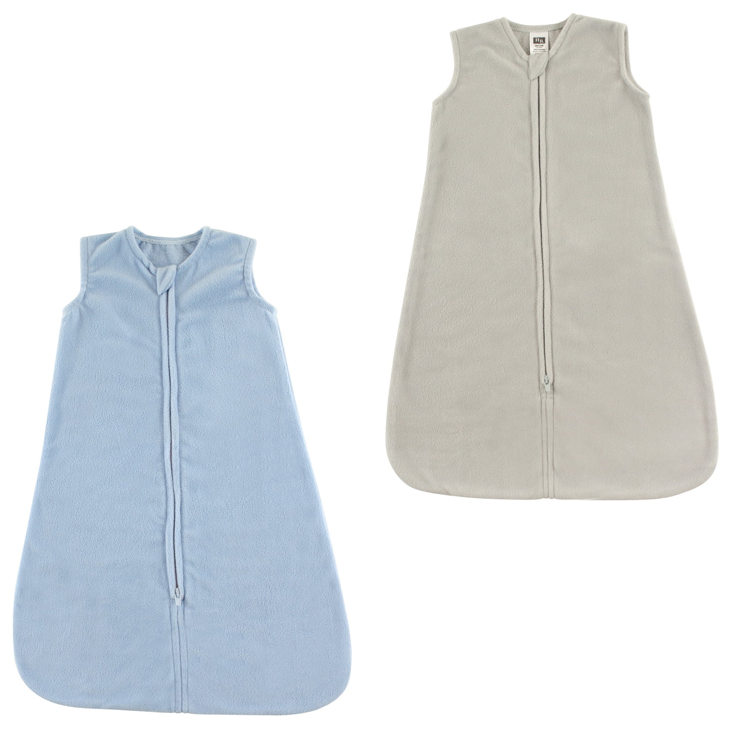 Hudson Baby Boys' and Girls' Grow with Me Wearable Fleece Sleeping Bag, 2-Pack (Choose Your Color & Size)