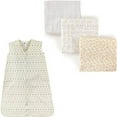 thumbnail image 1 of Hudson Baby Boys' and Girls' Muslin Swaddle Blanket (3-Pack) and Wearable Cotton Jersey Sleeping Bag, Choose Your Color and Size, 1 of 1