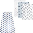thumbnail image 1 of Hudson Baby Boys' and Girls' Muslin Swaddle Blanket (3-Pack) and Wearable Cotton Jersey Sleeping Bag, Choose Your Color and Size, 1 of 1