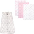 thumbnail image 1 of Hudson Baby Boys' and Girls' Muslin Swaddle Blanket (3-Pack) and Wearable Cotton Jersey Sleeping Bag, Choose Your Color and Size, 1 of 1