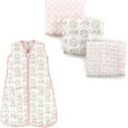 thumbnail image 1 of Hudson Baby Boys' and Girls' Muslin Swaddle Blanket (3-Pack) and Wearable Muslin Sleeping Bag, Choose Your Color and Size, 1 of 1