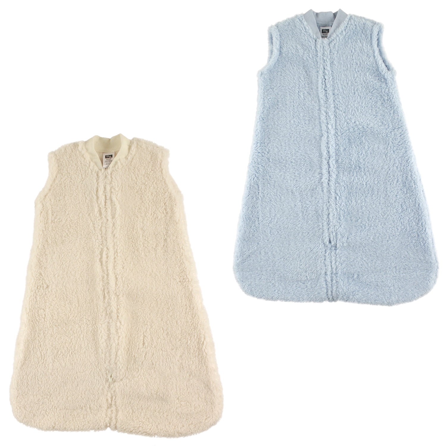Hudson Baby Boys' and Girls Wearable Sherpa Sleeping Bag, 2-Pack (Choose Your Color and Size)