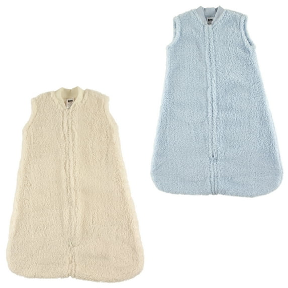 Hudson Baby Boys' and Girls Wearable Sherpa Sleeping Bag, 2-Pack (Choose Your Color and Size)
