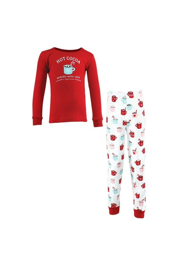 Child Cotton Pajama Set, Hot Cocoa, 7 Years