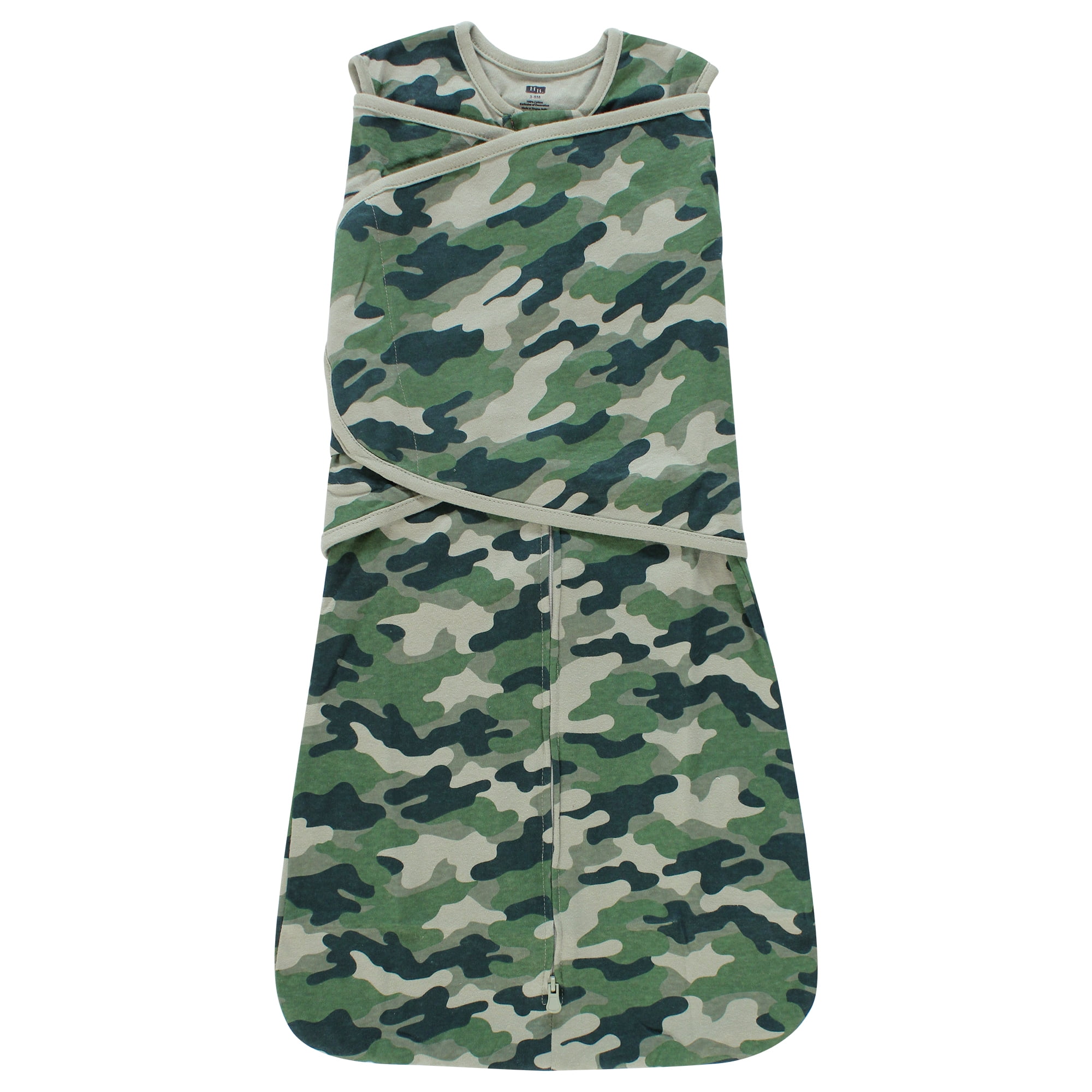 Hudson Baby Convertible Swaddle Sleep Sack, Camo, 0-3 Months
