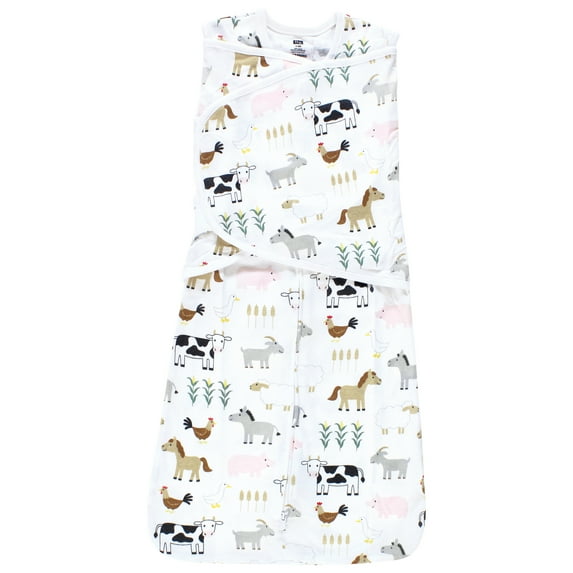 Hudson Baby Convertible Swaddle Sleep Sack, Cute Farm, 3-9 Months