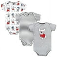 thumbnail image 1 of Hudson Baby Cotton Bodysuits, Boy Whimsical Dog, 12-18 Months, 1 of 5
