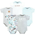 thumbnail image 1 of Hudson Baby Cotton Bodysuits, Neutral Abstract, 3-6 Months, 1 of 3