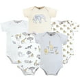 thumbnail image 1 of Hudson Baby Cotton Bodysuits, Neutral Safari World, 0-3 Months, 1 of 3