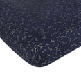 thumbnail image 1 of Hudson Baby Cotton Fitted Crib Sheet, Navy Constellation, One Size, 1 of 2