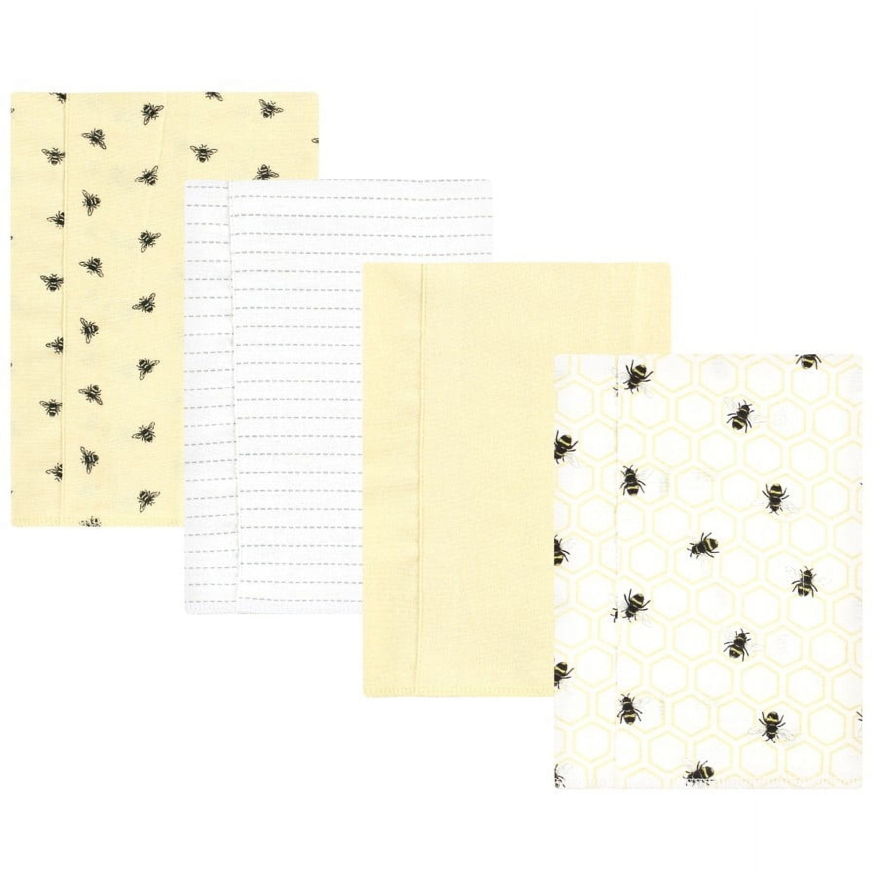 Hudson Baby Unisex Cotton Flannel Burp Cloths - Blush Navy Floral 7-Pack, Super Soft & Absorbent For Newborns - View #11