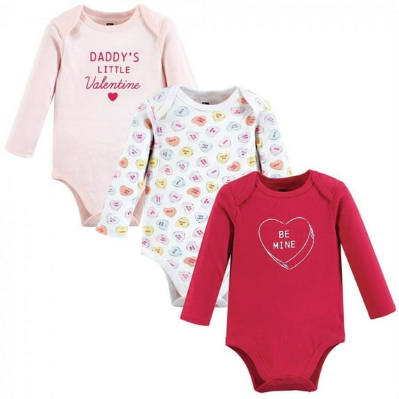Hudson Baby Cotton Long-Sleeve Bodysuits, 3-Pack, Newborn- 24 Months