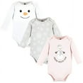 thumbnail image 1 of Hudson Baby Cotton Long-Sleeve Bodysuits, 3-Pack, Newborn- 24 Months, 1 of 5