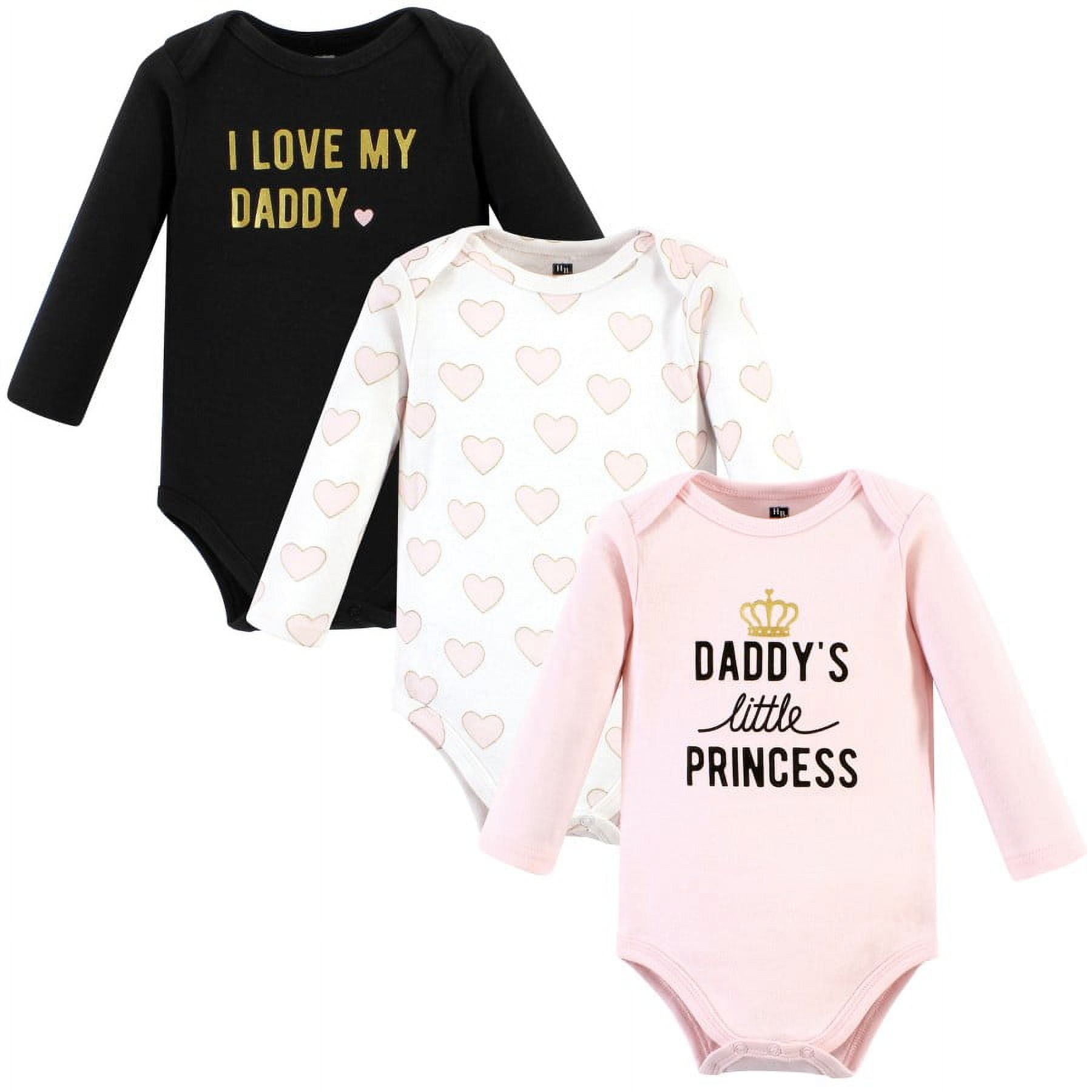 Hudson Baby Cotton Long-Sleeve Bodysuits, 3-Pack, Newborn- 24 Months