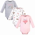 thumbnail image 1 of Hudson Baby Cotton Long-Sleeve Bodysuits, 3-Pack, Newborn- 24 Months, 1 of 5