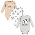 thumbnail image 1 of Hudson Baby Cotton Long-Sleeve Bodysuits, 3- Pack, Newborn- 24 Months, 1 of 5