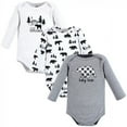 thumbnail image 1 of Hudson Baby Cotton Long-Sleeve Bodysuits, 3- Pack, Newborn- 24 Months, 1 of 5