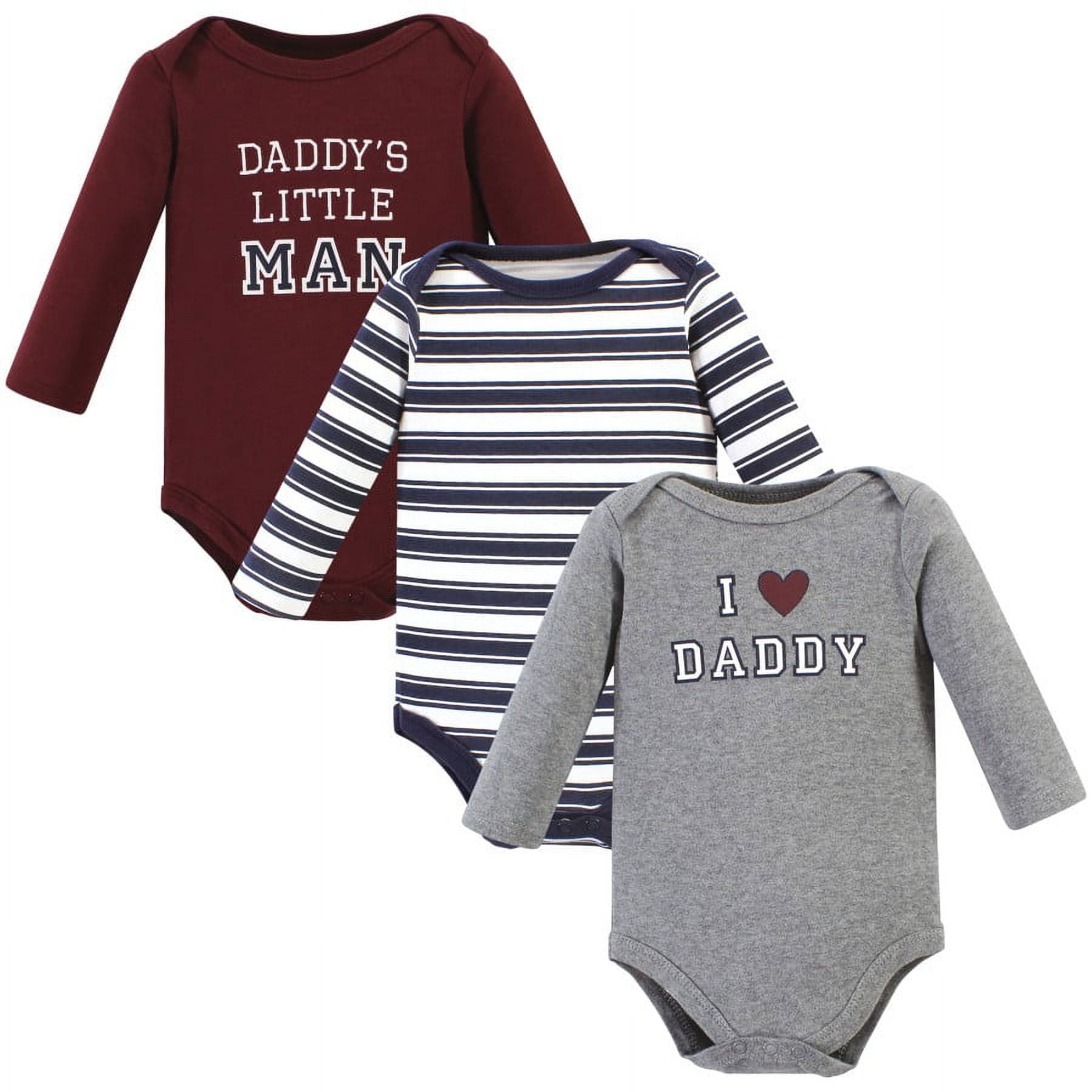 Hudson Baby Cotton Long-Sleeve Bodysuits, 3- Pack, Newborn- 24 Months