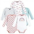 thumbnail image 1 of Hudson Baby Cotton Long-Sleeve Bodysuits, 5-Pack, Newborn- 24 Months, 1 of 7