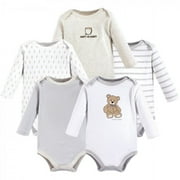 Hudson Baby Cotton Long-Sleeve Bodysuits 5pk, Bear, 18-24 Months
