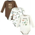 thumbnail image 1 of Hudson Baby Cotton Long-Sleeve Bodysuits, Dinosaur Adventures 3-Pack, 18-24 Months, 1 of 5