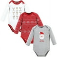 thumbnail image 1 of Hudson Baby Cotton Long-Sleeve Bodysuits, Santa Reindeer, 18-24 Months, 1 of 5