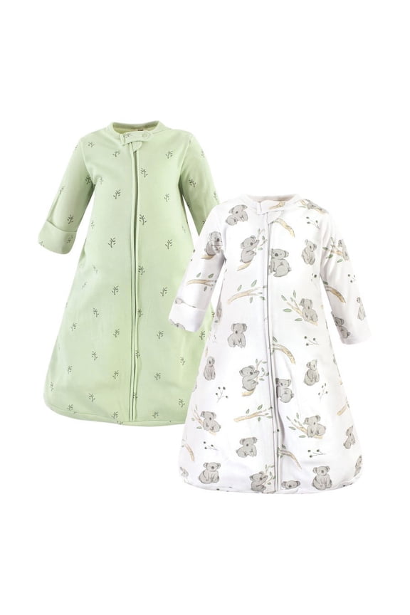 Cotton Long-Sleeve Wearable Sleeping Bag, Sack, Blanket, Cuddly Koala Long Sleeve, 0-3 Months