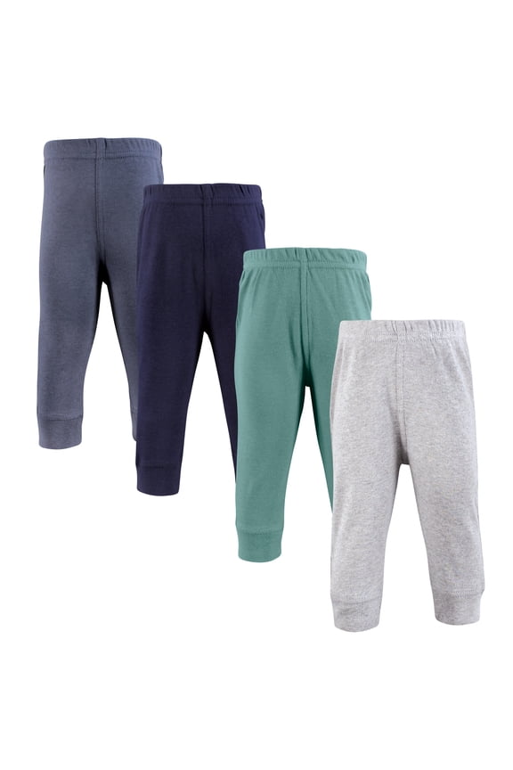 Cotton Pants and Leggings, Charcoal Teal Blue, 3T