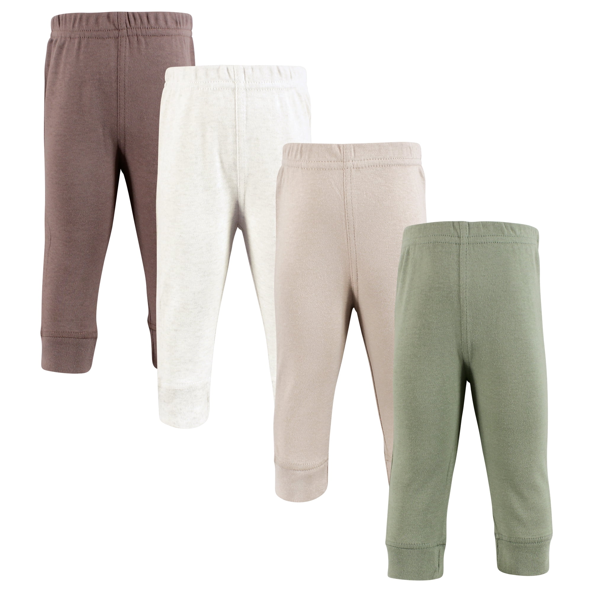 Hudson Baby Cotton Pants and Leggings, Neutral Olive, 4T