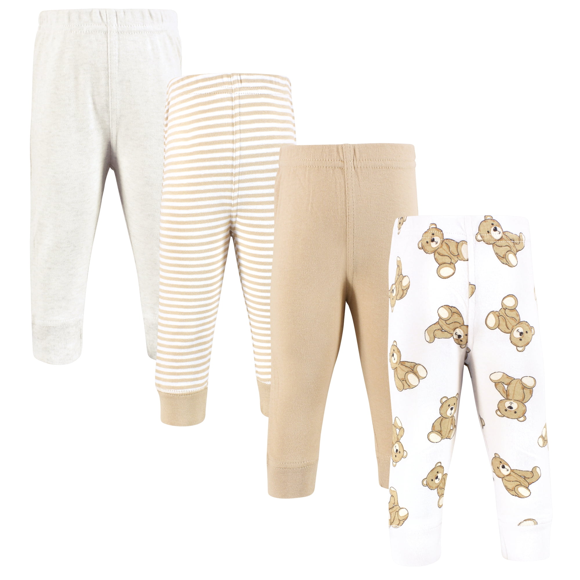 Hudson Baby Cotton Pants and Leggings, Teddy Bears, 3-6 Months