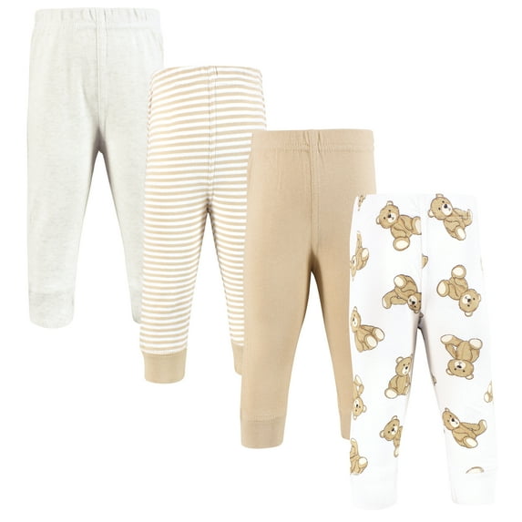Hudson Baby Cotton Pants and Leggings, Teddy Bears, Preemie