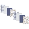 thumbnail image 1 of Hudson Baby Cotton Poly Flannel Burp Cloths Multipack, Construction Work 8-Pack, One Size, 1 of 6