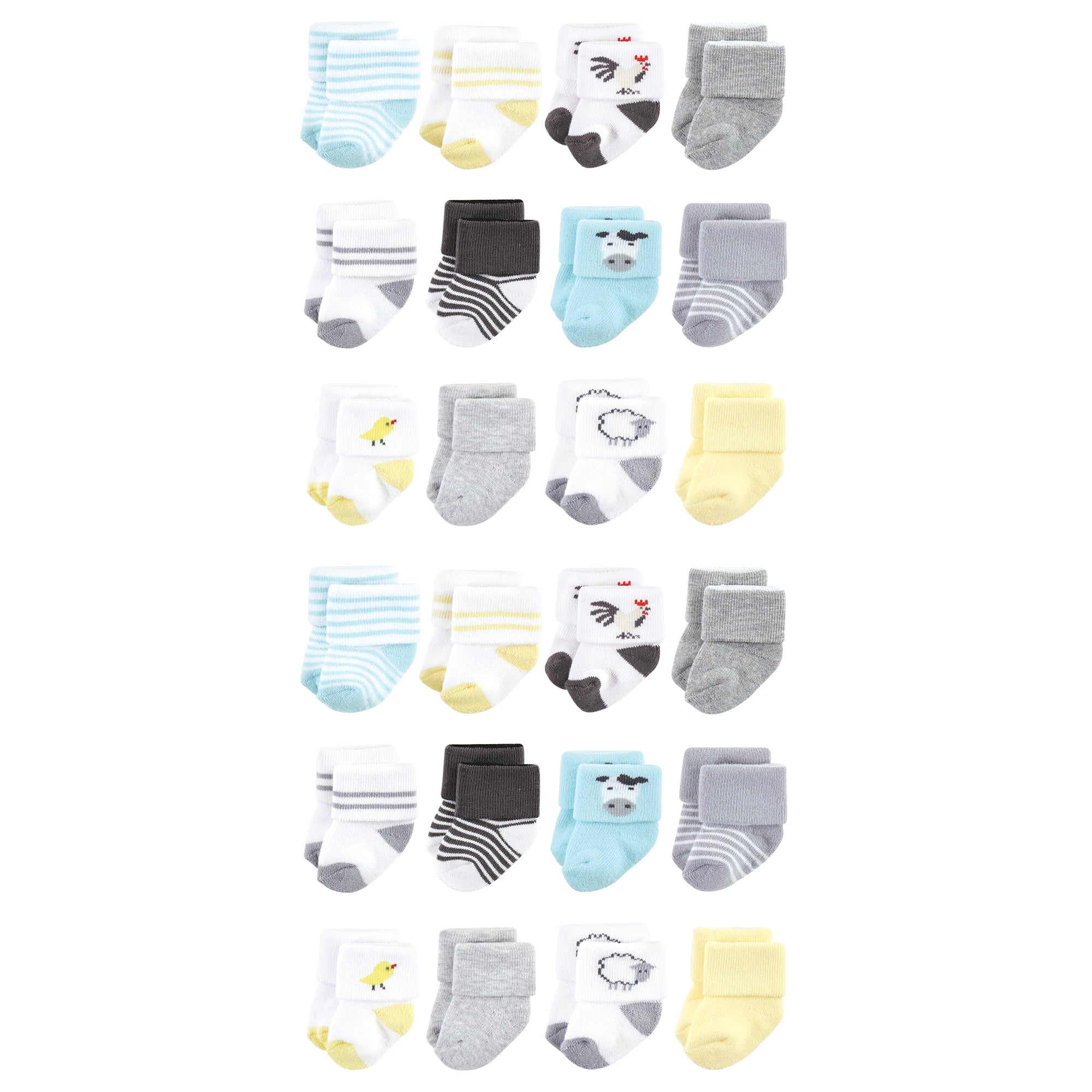 Hudson Baby Unisex Baby Cotton Rich Newborn and Terry Socks