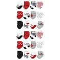 thumbnail image 1 of Hudson Baby Cotton Rich Baby Terry Socks 24-Pack, Mom and Dad Girl Red Black, 0-6 Months, 1 of 3