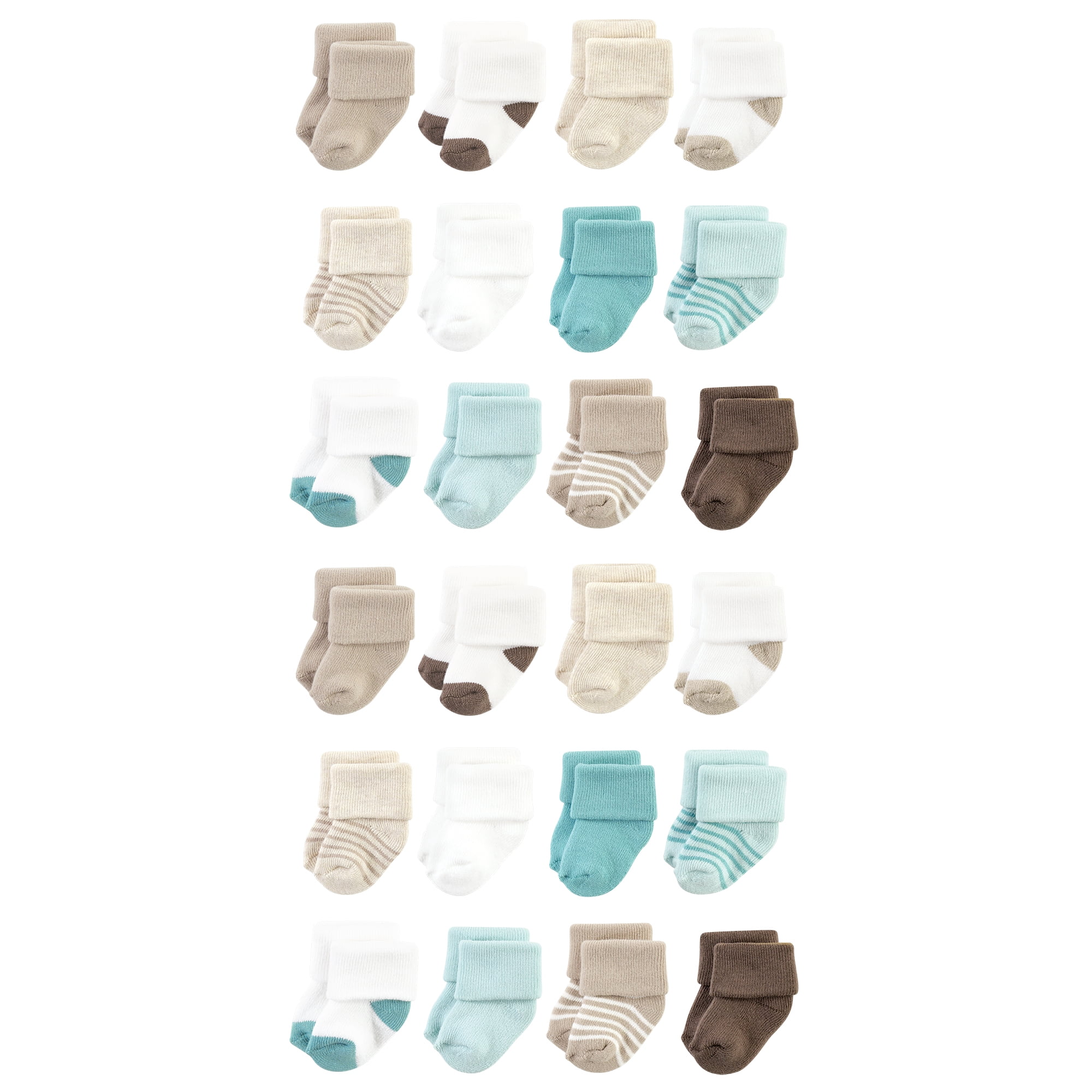激安通販新作 Socks Terry Baby Rich Cotton Baby Hudson 24-Pack, Of Days 12 ベビー