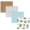 thumbnail image 1 of Hudson Baby Cotton Rich Flannel Receiving Blankets, Plants, One Size, 1 of 6