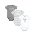 thumbnail image 1 of Hudson Baby Cotton Short Sleeve Bodysuits, 3-Pack, Sizes Newborn-24 Months, 1 of 5
