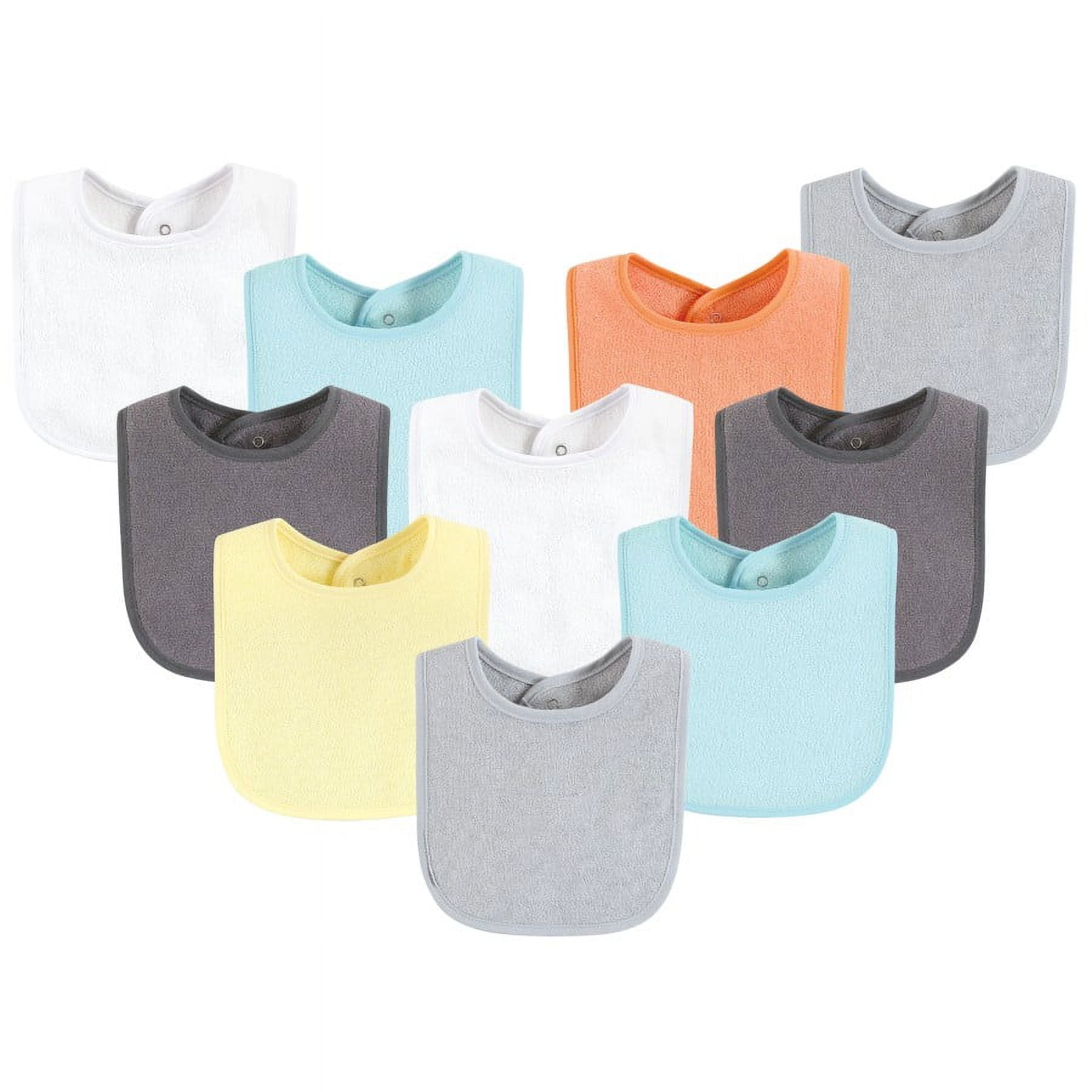 Hudson Baby Pack of Drooler Bibs with Waterproof Lining