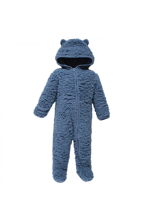 Faux Shearling Bunting 1pk, Coronet Blue, 6-9 Months